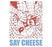 Komar Marvel Spider-Man Say Cheese Red Tableau mural pour chambre d'enfant 40 x 50 cm