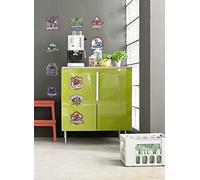 Komar Marvel Sticker Mural Avengers Badges - 50 x 70 cm (Largeur x Hauteur) - 10 pièces - Autocollants décoratifs, Autocollants muraux, décoration Murale, Chambre d'enfant - 14090h