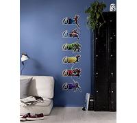 Komar Marvel Sticker Mural Avengers Plates - 100 x 70 cm (Largeur x Hauteur) - 7 pièces - Black Widow, Hawkeye, Hulk, Deco, Sticker Mural, décoration Murale, Chambre d'enfant - 14734h