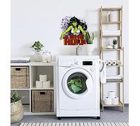 Komar Marvel Sticker mural She-Hulk Comic Classic - 50 x 70 cm (largeur x hauteur) - 1 pièce - bande dessinée, rétro, autocollant décoratif, sticker mural, décoration murale, chambre d'enfant - 14080h
