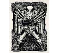 Komar Marvel Wolverine Lino-Cut Tableau mural pour chambre d'enfant 30 x 40 cm