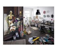 KOMAR Papier Peint droïde Star Wars Le Réveil de la Force les 3 robots 254X184 CM Multicolors G