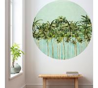 Komar Papier peint intissé 125 x 125 cm Disney Dot Cocoanut Tree Sticker mural