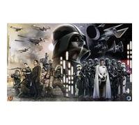 KOMAR Papier Peint intissé panoramique Rogue One : A Star Wars Story Les rebelles contre l'étoile de la mort Grand Dark Vador - Star Wars 400X250CM Multicolors G