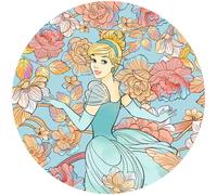 Komar Papier peint non tissé 125 x 125 cm Disney Dot Cinderella Pastel Dreams