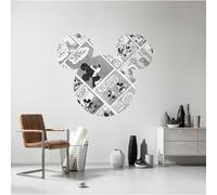 Komar Papier peint non tissé 125 x 125 cm Disney Dot Micky Head bande dessinée