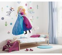 Komar - Papier peint photo autocollant et contours découpés - La Reine des Neiges Nordix Summer XXL - Dimensions : 127 x 200 cm - Sticker mural, chambre d'enfant, chambre de fille, grandeur nature