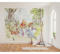 Komar Papier peint photo non tissé Disney Winnie l'ourson Nice for Picnics - Dimensions : 300 x 250 cm - Pour chambre d'enfant