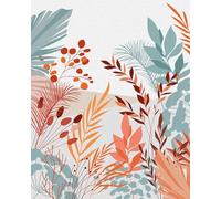 Komar Papier peint photo non tissé Motif Aspiring Colours Dimensions 200 x 250 cm Largeur 50 cm Papier peint Motif feuilles de mouton