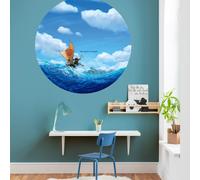 Komar Papier Peint Photo sur Intissé Disney Vaiana Maui Mer 125 x 125 cm