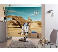 Komar Papier peint mural Star Wars Vader – Chambre, Vaisseaux spatiaux Millenium Falcon