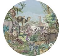 Komar papier peint rond autocollant Animal Kingdom Multicolor - 611163 - Ø 125 cm