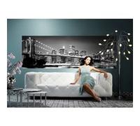 KOMAR Photo murale - 368 x 124 cm - panoramique intissé - Brooklyn Bridge Multicolors G