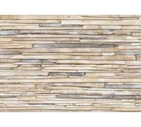 Komar Photo Murale, 368cm x 254cm, Bois Blanchi Chaux