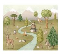 KOMAR Photo murale intissé Animaux De La Forêt multicolore G