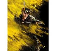 KOMAR Photo murale intissé impression numérique Loki Yellow Dust multicolore G