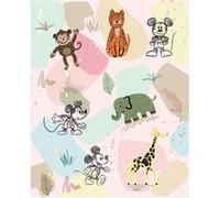 KOMAR Photo murale intissé impression numérique Mickey Safari multicolore G