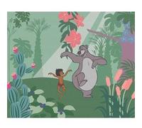 KOMAR Photo murale intissé impression numérique Mowgli et Baloo multicolore G