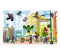 KOMAR Photo murale intissé impression numérique Spidey Et Ses Amis Combattent Le Crime Multicolors