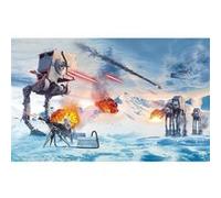KOMAR Photo murale intissé impression numérique Star Wars Hoth Showdown multicolore G