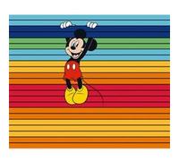 KOMAR Photo murale - Mickey Avec Un Fond Arc-En-Ciel multicolore G