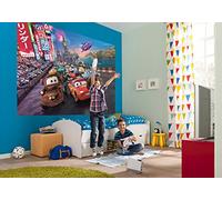 Komar Photo Murale sur Papier, 254cm x 184cm, Disney Pixar Course Voitures