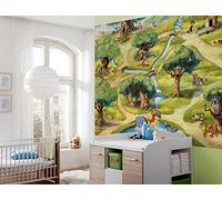 Komar Photo Murale sur Papier, 254cm x 184cm, Disney Winnie l'ourson Winnie Cent Acre en Bois