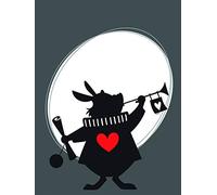 Komar Poster d'art, 30cm x 40cm, Alice Rabbit