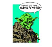 Komar Poster d'art, 30cm x 40cm, Star Wars Classique Comic Citer Yoda