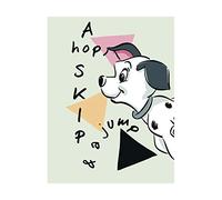 Komar Poster d'art, 40cm x 50cm, 101 Dalmatiner Angles