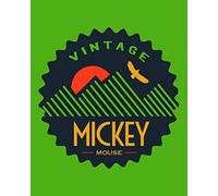 Komar Poster d'Art, 40cm x 50cm, Mickey Mouse Ancien
