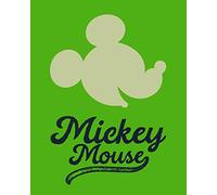 Komar Poster d'art, 40cm x 50cm, Mickey Mouse Tête Vert
