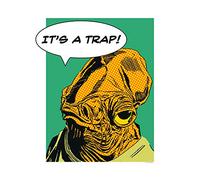 Poster d'art, 40cm x 50cm, Star Wars Classique Comic Citer Ackbar