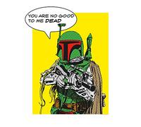 Komar Poster d'Art, 40cm x 50cm, Star Wars Classique Comic Citer Boba_Fett