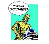 Komar Poster d'Art, 40cm x 50cm, Star Wars Classique Comic Citer Droids
