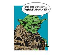 Komar Poster d'art, 40cm x 50cm, Star Wars Classique Comic Citer Yoda
