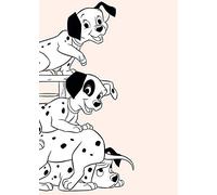 Komar Poster d'art, 50cm x 70cm, 101 Dalmatiner Jouant