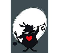 Komar Poster d'art, 50cm x 70cm, Alice Rabbit