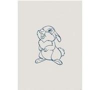 KOMAR Poster d'Art Disney Bambi - Panpan - 40 x 50 cm Multicolors
