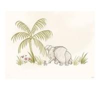 KOMAR Poster d'Art - Dumbo Sous Un Palmier - 50 x 40 cm Multicolors G