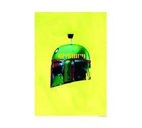 Komar Poster d'art Mural, 30cm x 40cm, Star Wars Casque Classique Boba Fett