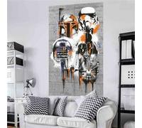 Poster géant intissé - Star Wars - Dark Vador - H 200 x L 120 cm - Multicolore - Décoration murale