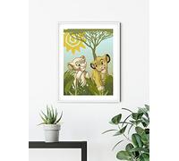Komar Poster Lion King Urembo Meadows - Dimensions : 40 x 50 cm - Affiche d'art - Décoration de salon, chambre à coucher (sans cadre)