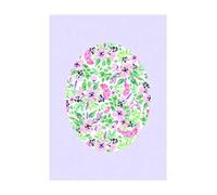 Komar Shelly Patterns Lavender Impression sur Toile sans Cadre, coloré, P037D-30x40