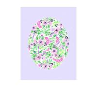 Komar Shelly Patterns Lavender Impression sur Toile sans Cadre, coloré, P037D-40x50