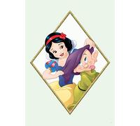 Komar Snow White & Dopey - Taille : 50 x 70 cm Tableau mural, poster (sans cadre) Disney