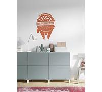 Komar Star Wars 14070h Sticker Mural Star Wars Delivery Service - 50 x 70 cm (Largeur x Hauteur) - 1 pièce - Falcon Millenium Sticker Deco, Sticker Mural, décoration Murale, Chambre d'enfant