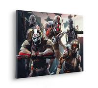 Komar Star Wars Bad Batch Ready to Fight Image sur châssis en bois véritable 60 x 40 cm Image sur toile pour chambre d'enfant
