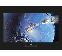 Komar Star Wars Classic RMQ Death Star Attack - Taille : 70 x 50 cm Tableau mural (sans cadre)