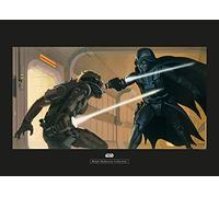Komar Star Wars Classic RMQ Vador Luke Hallway - Taille : 70 x 50 cm Impression d'art (sans cadre)
